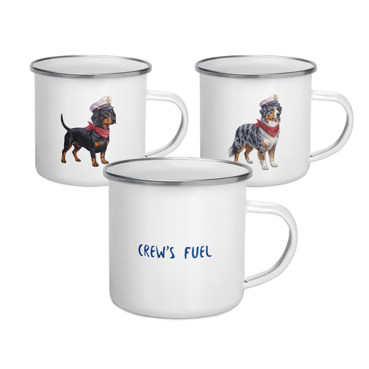 Unbreakable Enamel Boat Mugs
