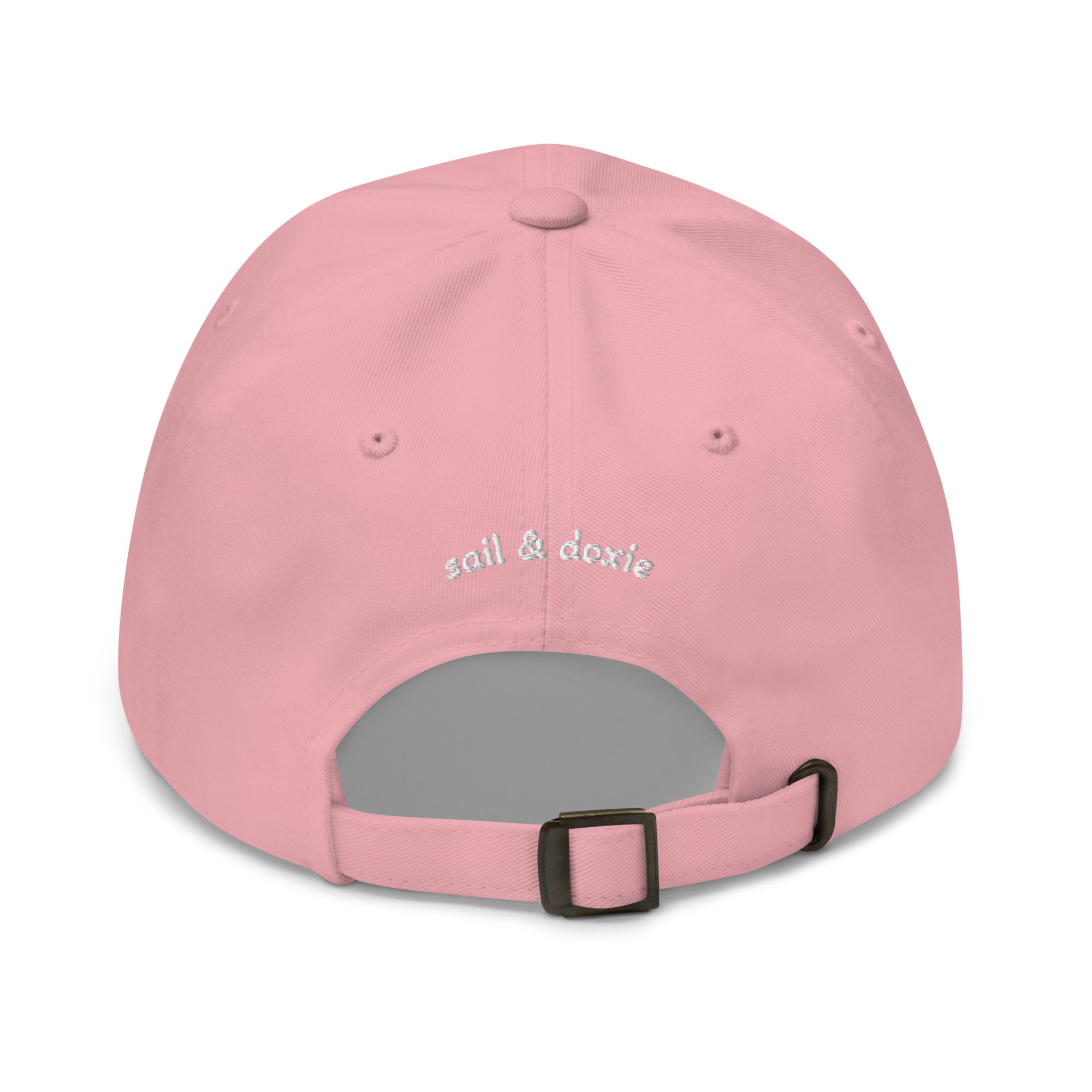 Sail & Doxie Boat Cap in Pink – Only Dead Fish Follow The Stream