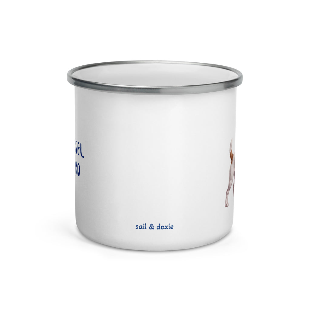 Sail & Doxie Enamel Mug – Jack Russel On Board