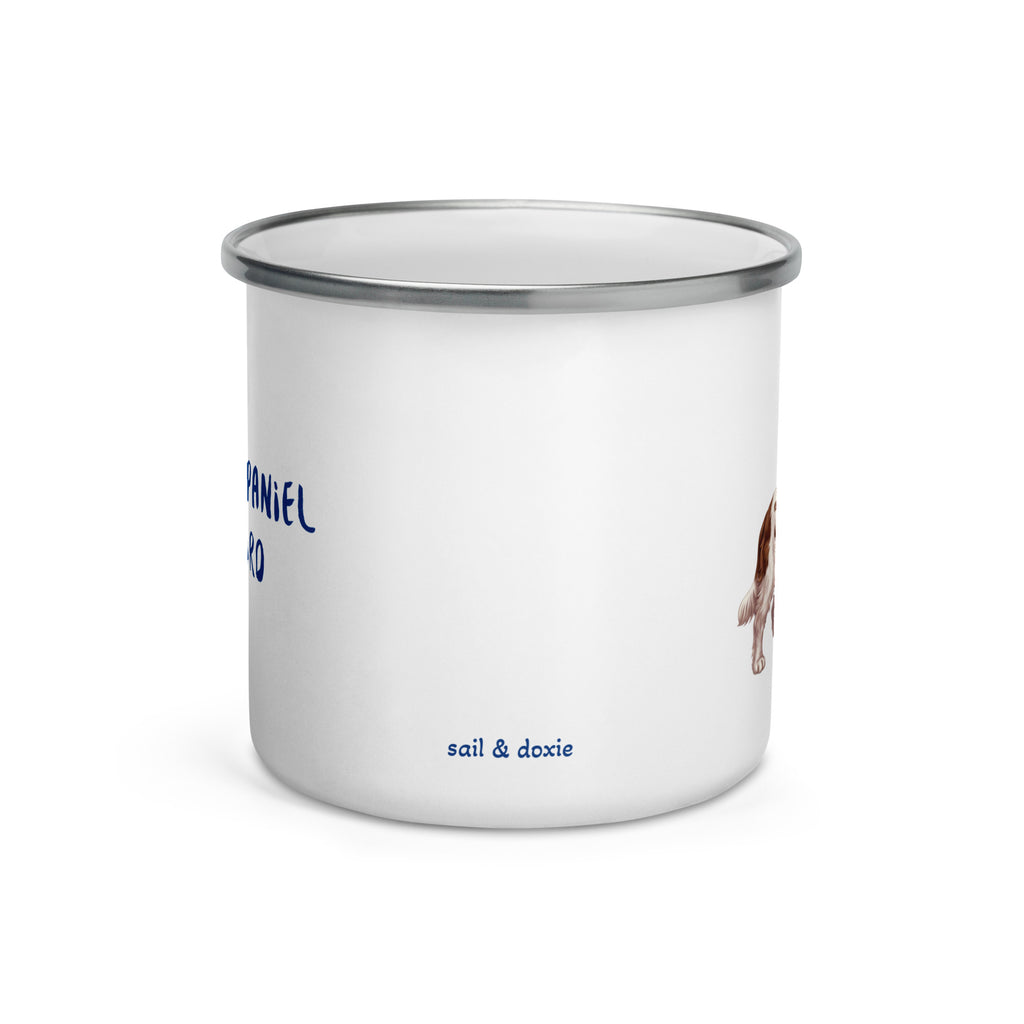 Sail & Doxie Enamel Mug – Springer Spaniel On Board