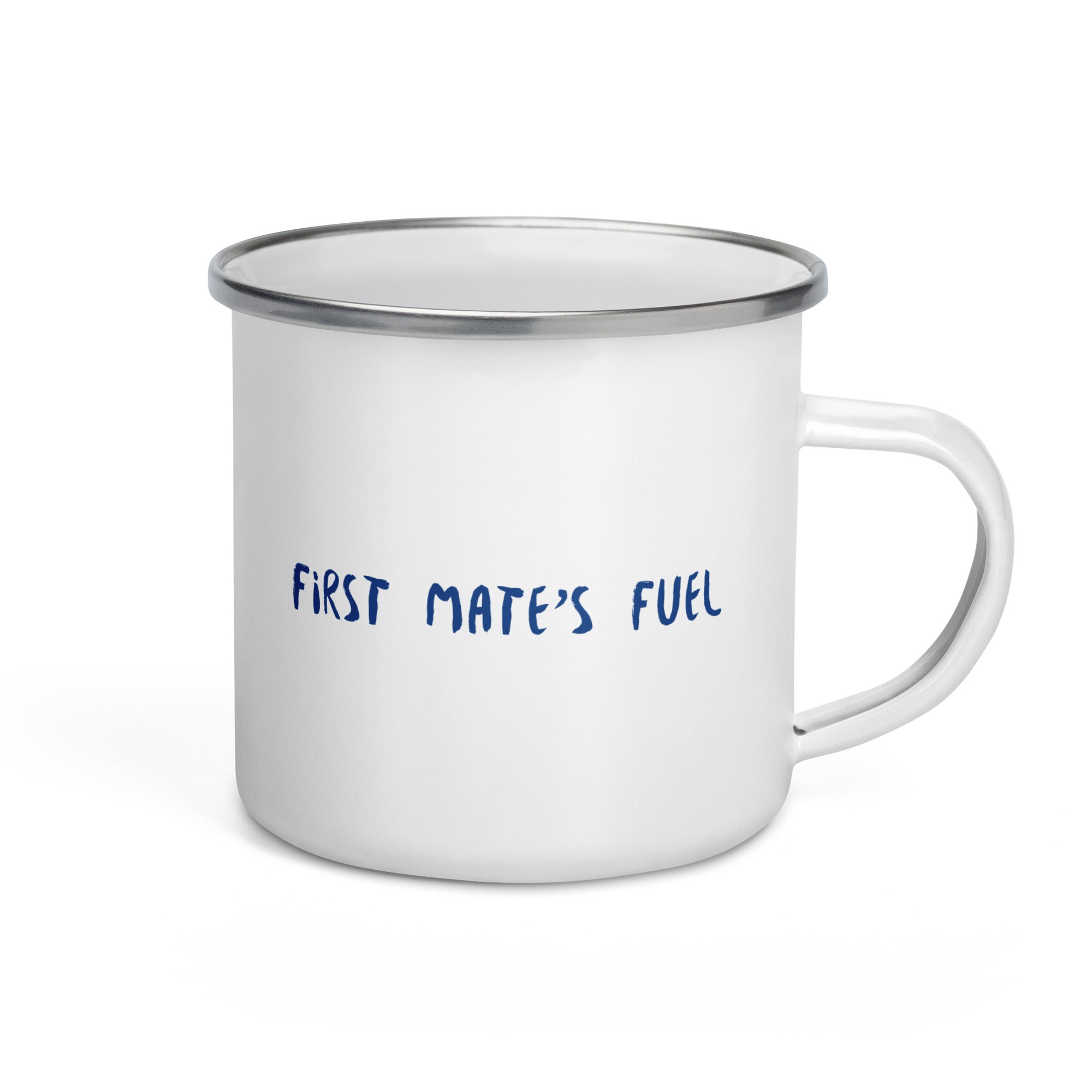 Sail & Doxie Enamel Mug – First Mate's Fuel