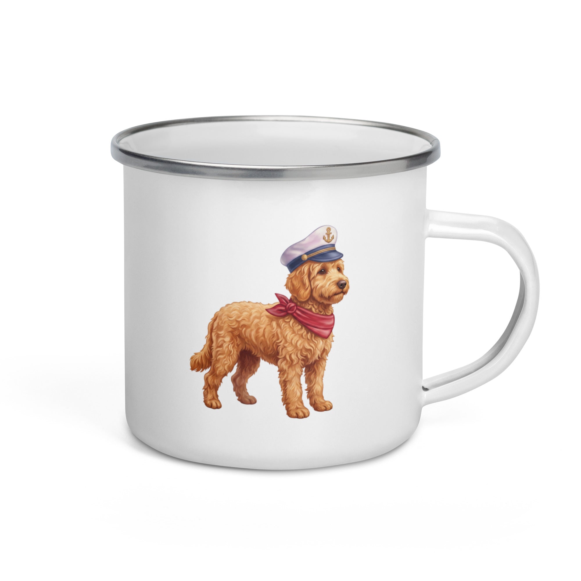 Sail & Doxie Enamel Mug – Doodle On Board