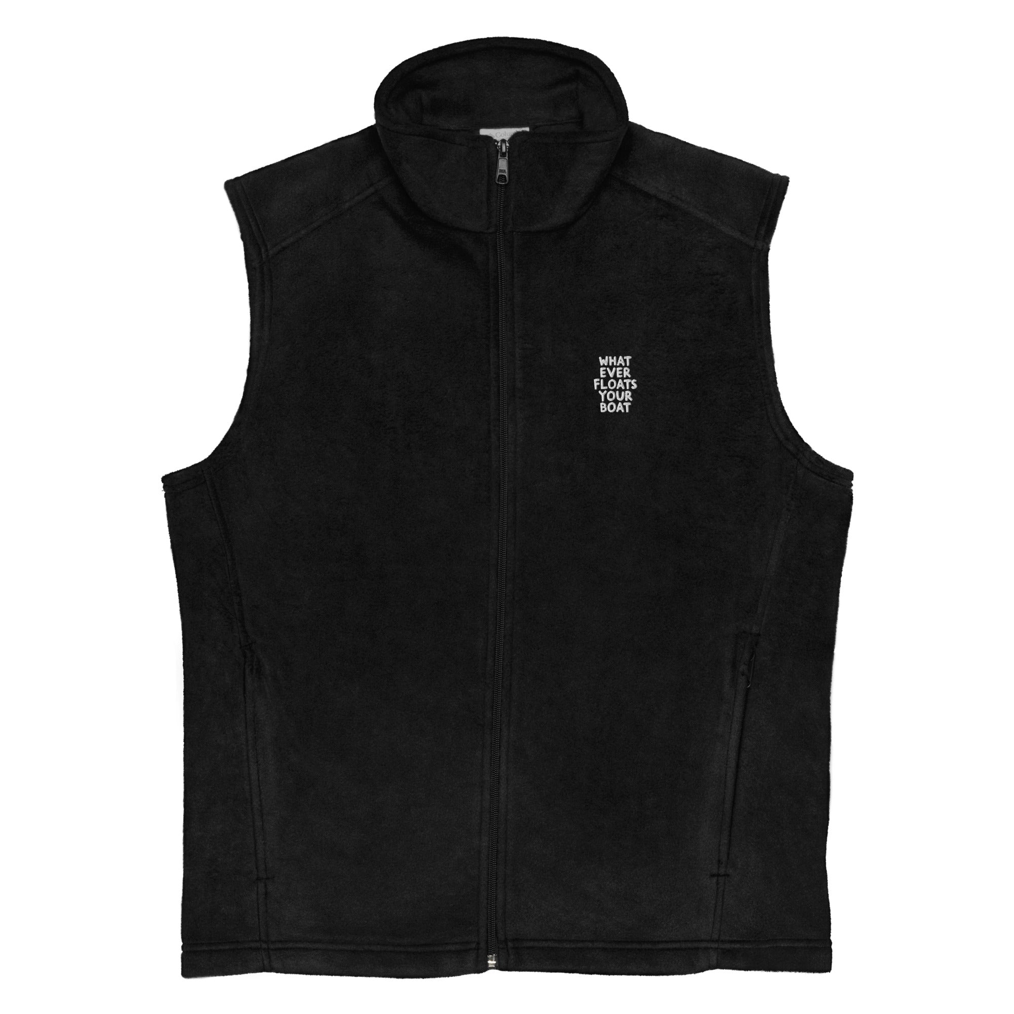 Sail & Doxie Columbia Fleece Vest in Black – Whatever Floats Your Boat