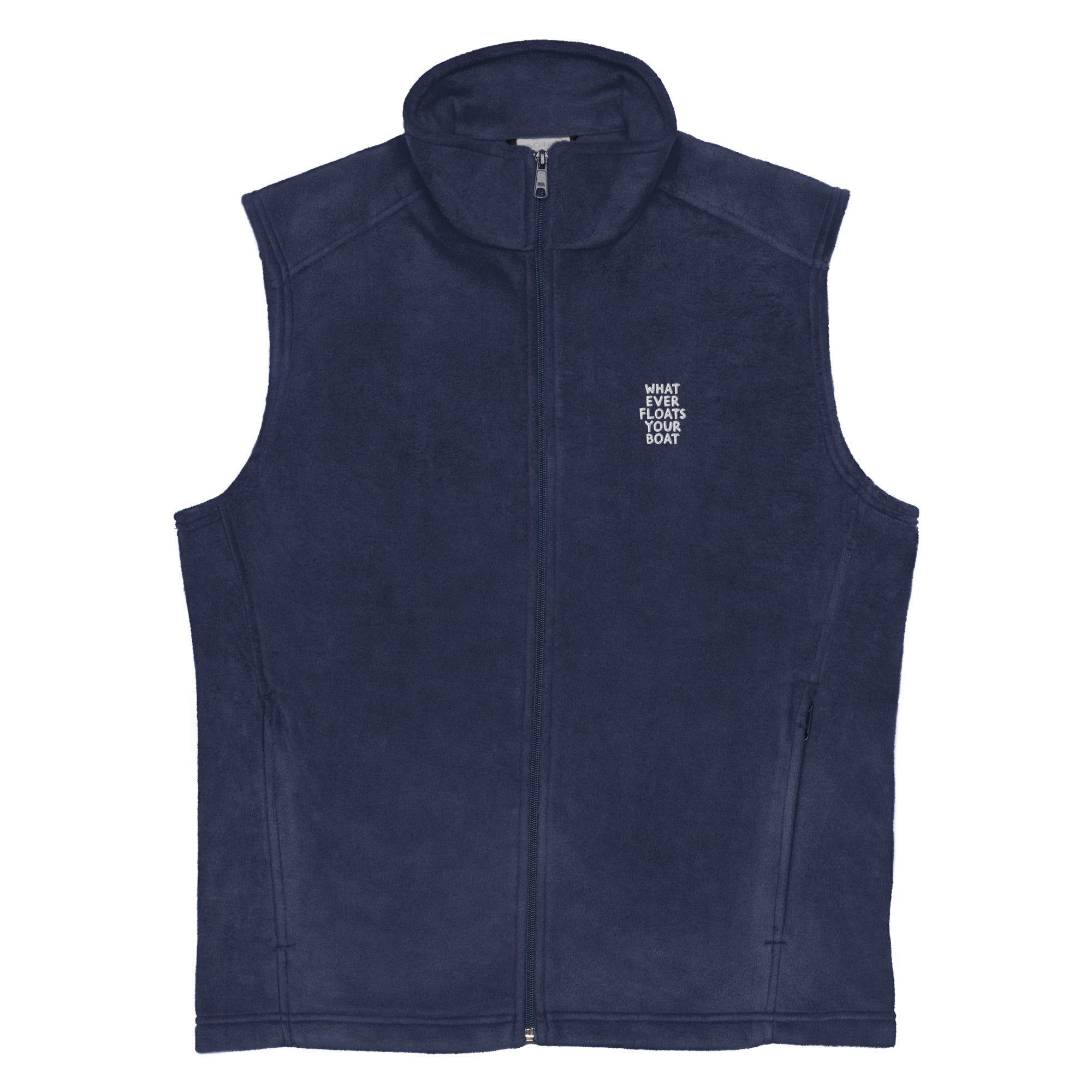 Sail & Doxie Columbia Fleece Vest in Navy – Whatever Floats Your Boat