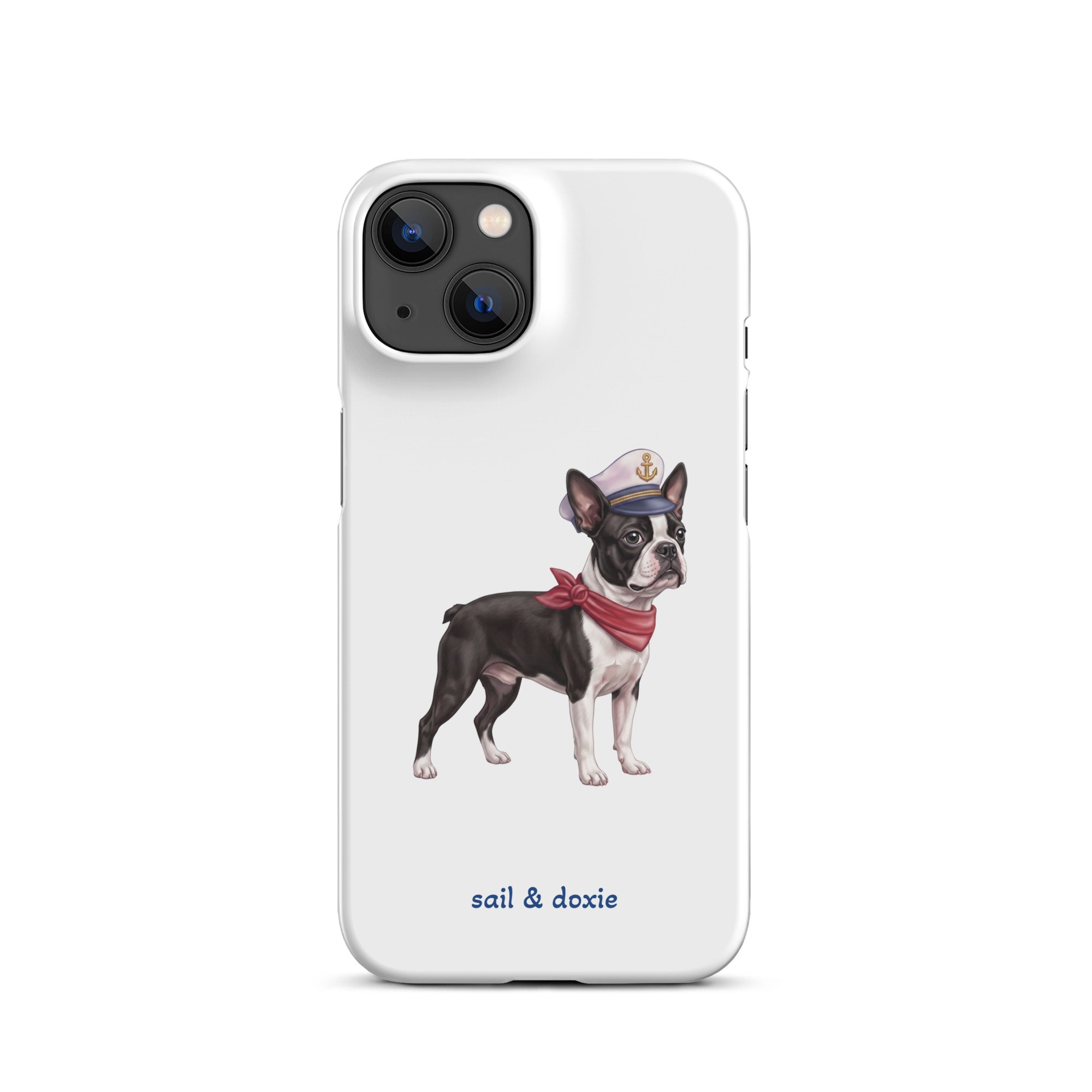 Sail & Doxie iPhone Case – Captain Boston Terrier