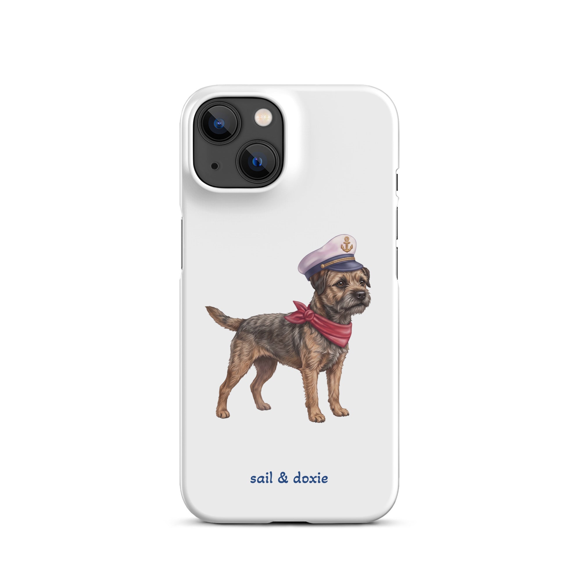 Sail & Doxie iPhone Case – Captain Border Terrier