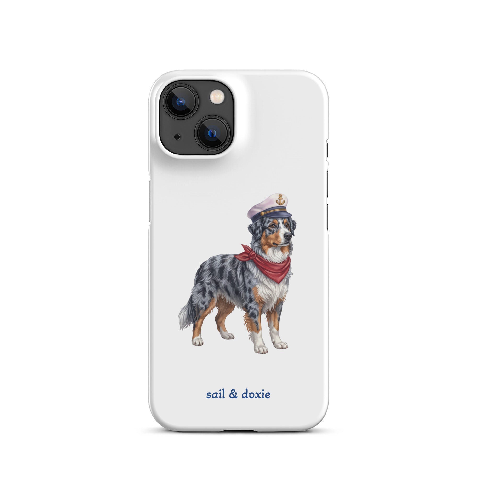 Sail & Doxie iPhone Case – Captain Australian Shepherd