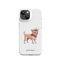 Sail & Doxie iPhone Case with a Chihuahua on a white background.