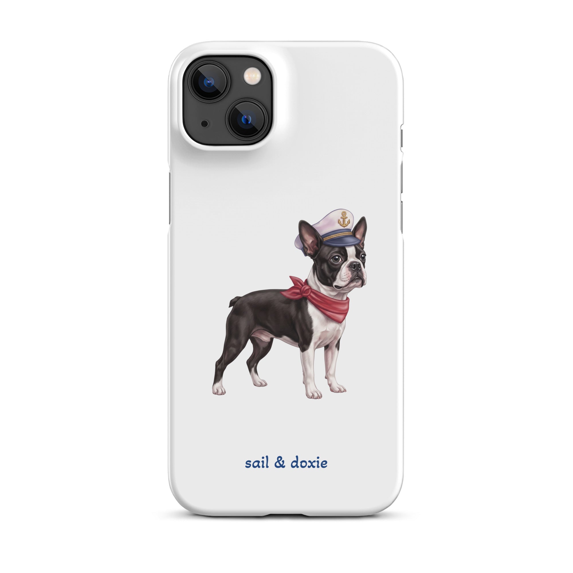 Sail & Doxie iPhone Case – Captain Boston Terrier