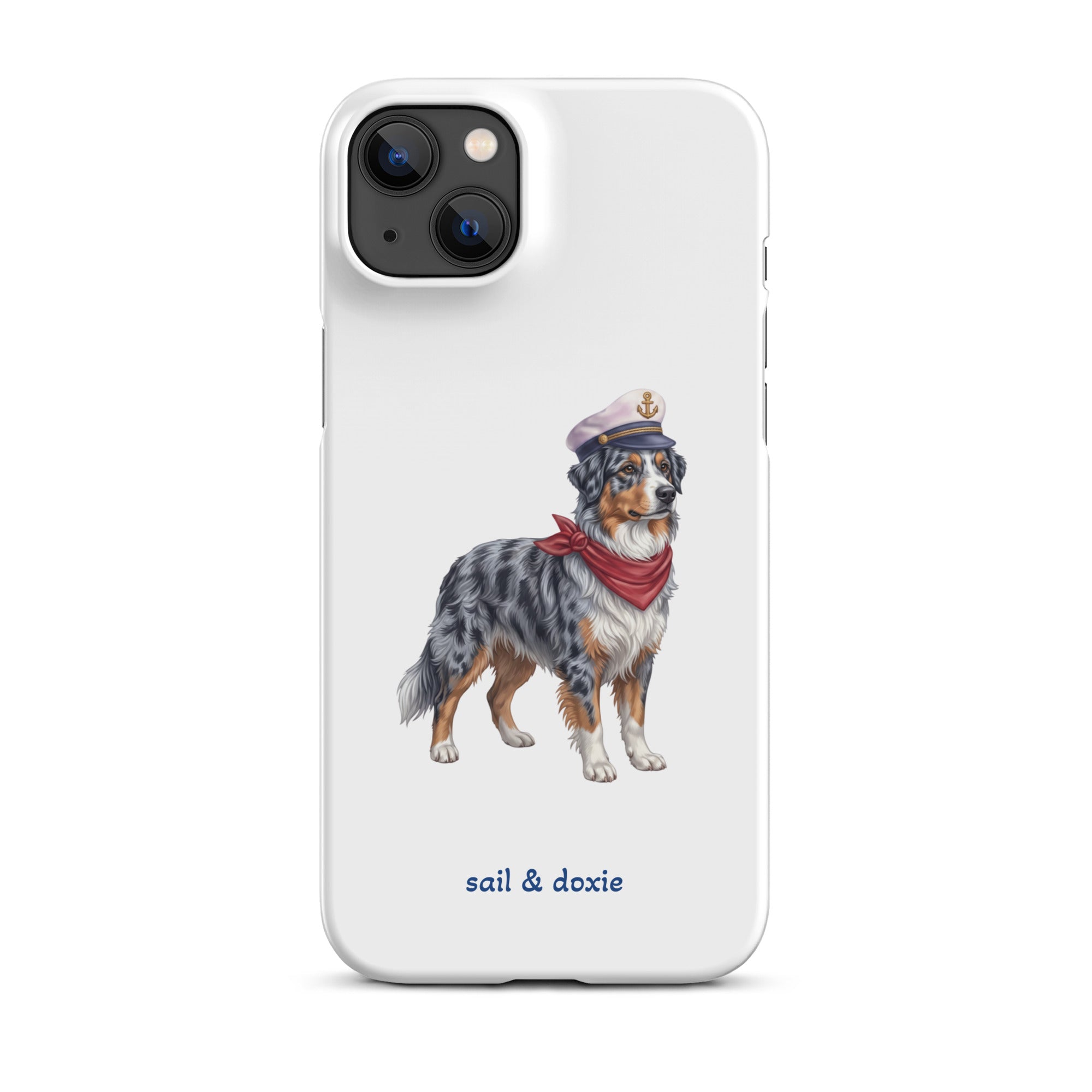 Sail & Doxie iPhone Case – Captain Australian Shepherd