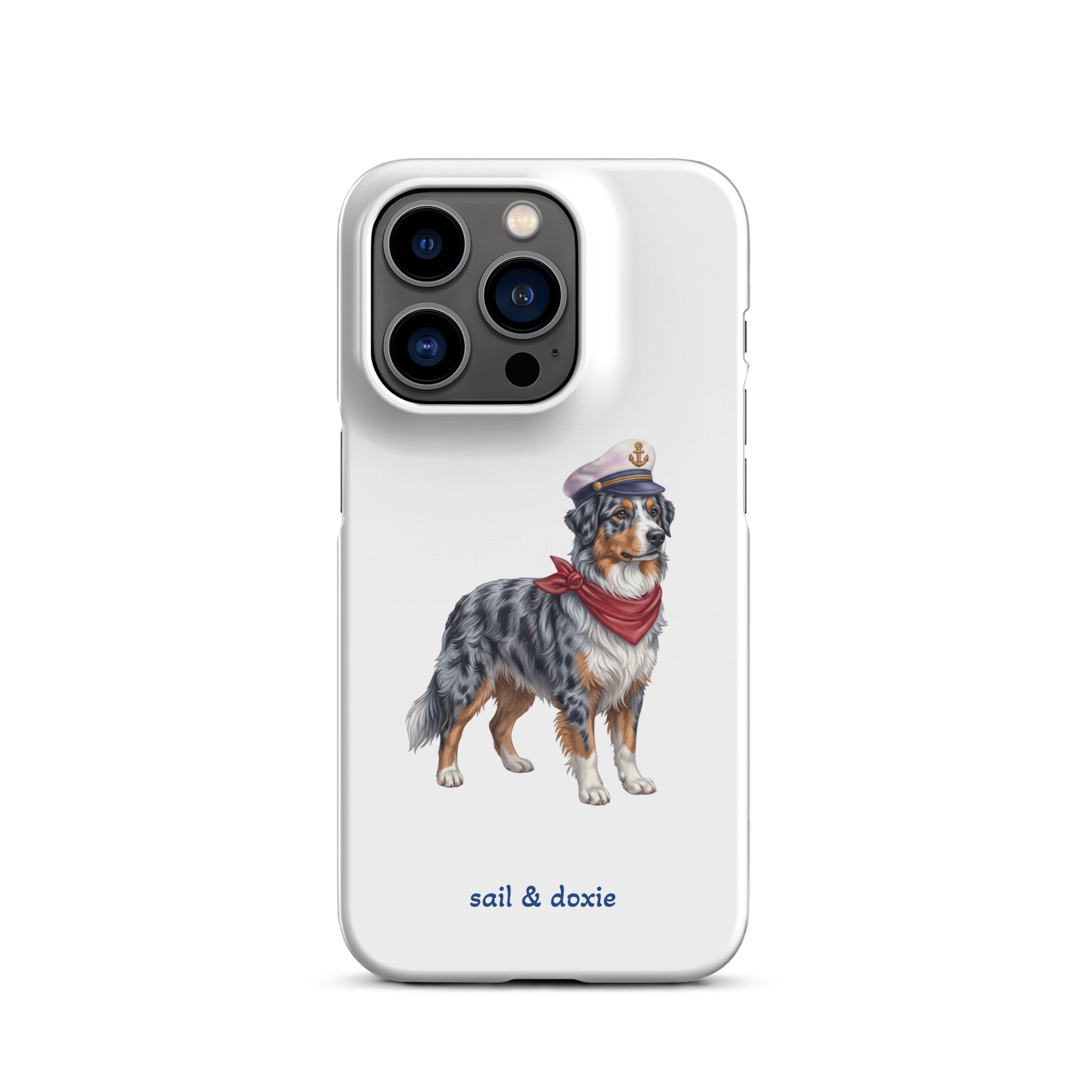 Sail & Doxie iPhone Case – Captain Australian Shepherd
