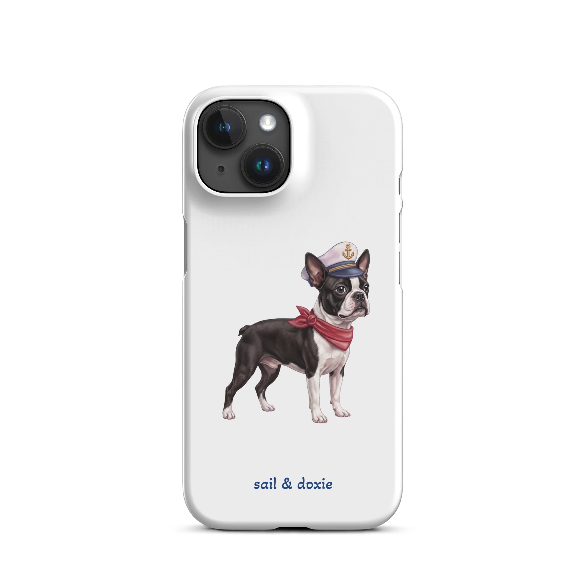 Sail & Doxie iPhone Case – Captain Boston Terrier