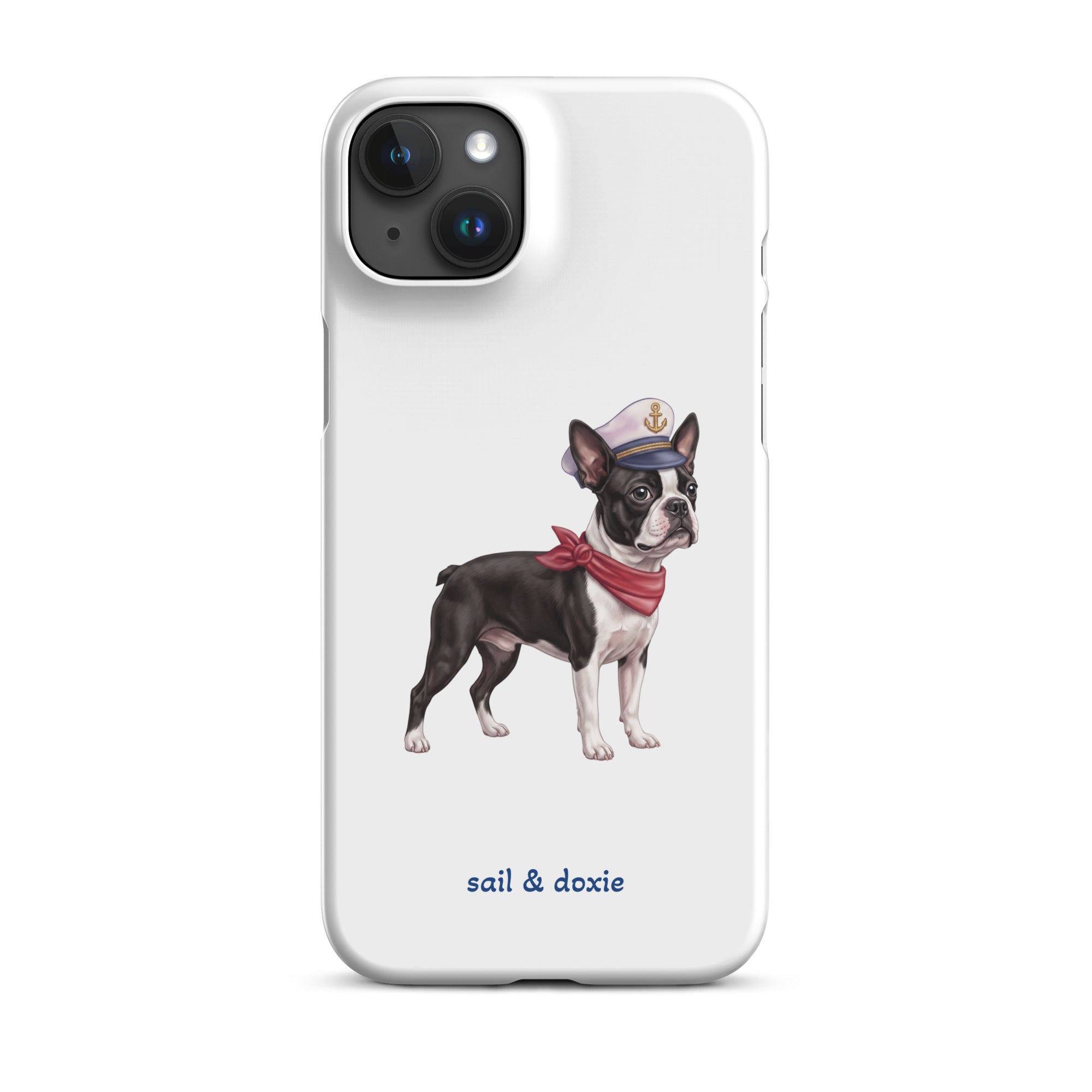 Sail & Doxie iPhone Case – Captain Boston Terrier