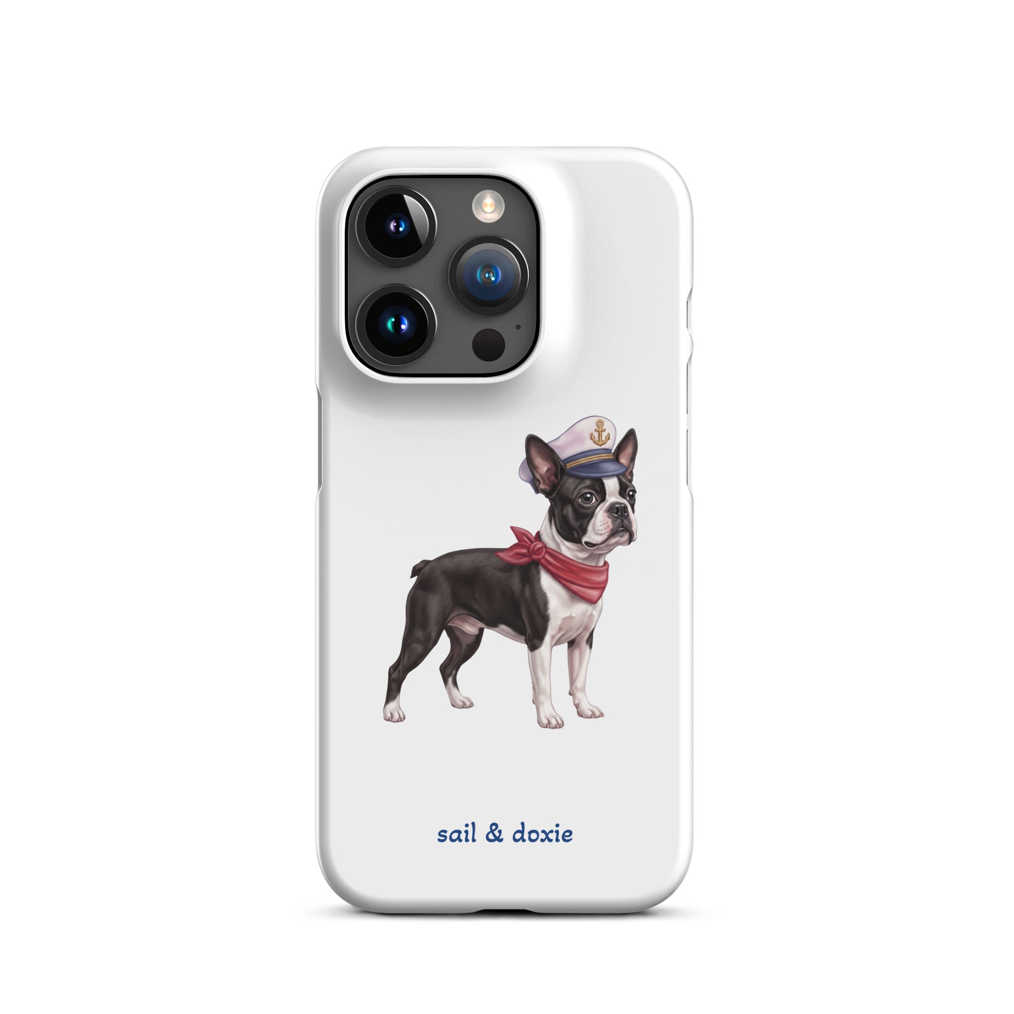 Sail & Doxie iPhone Case – Captain Boston Terrier