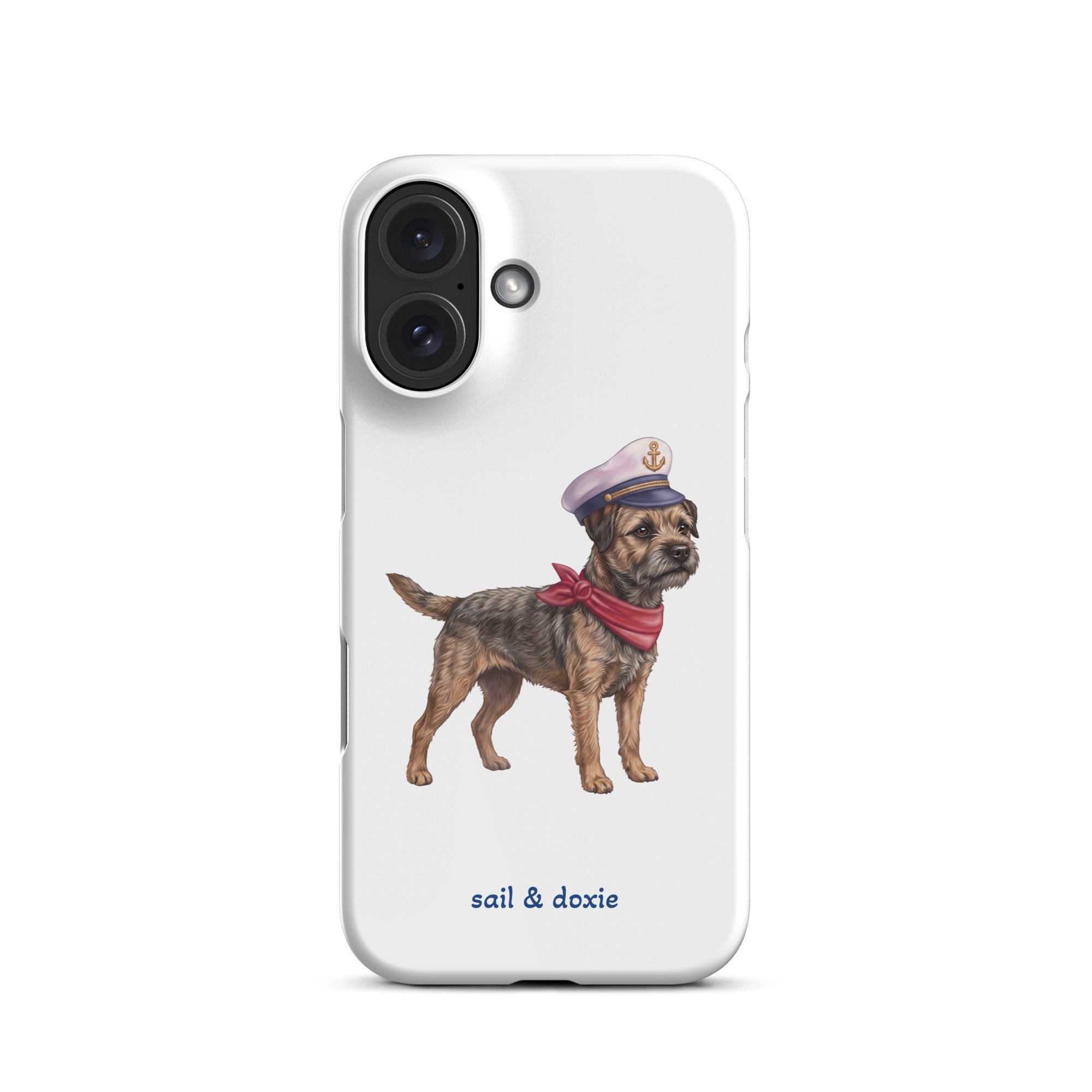 Sail & Doxie iPhone Case – Captain Border Terrier