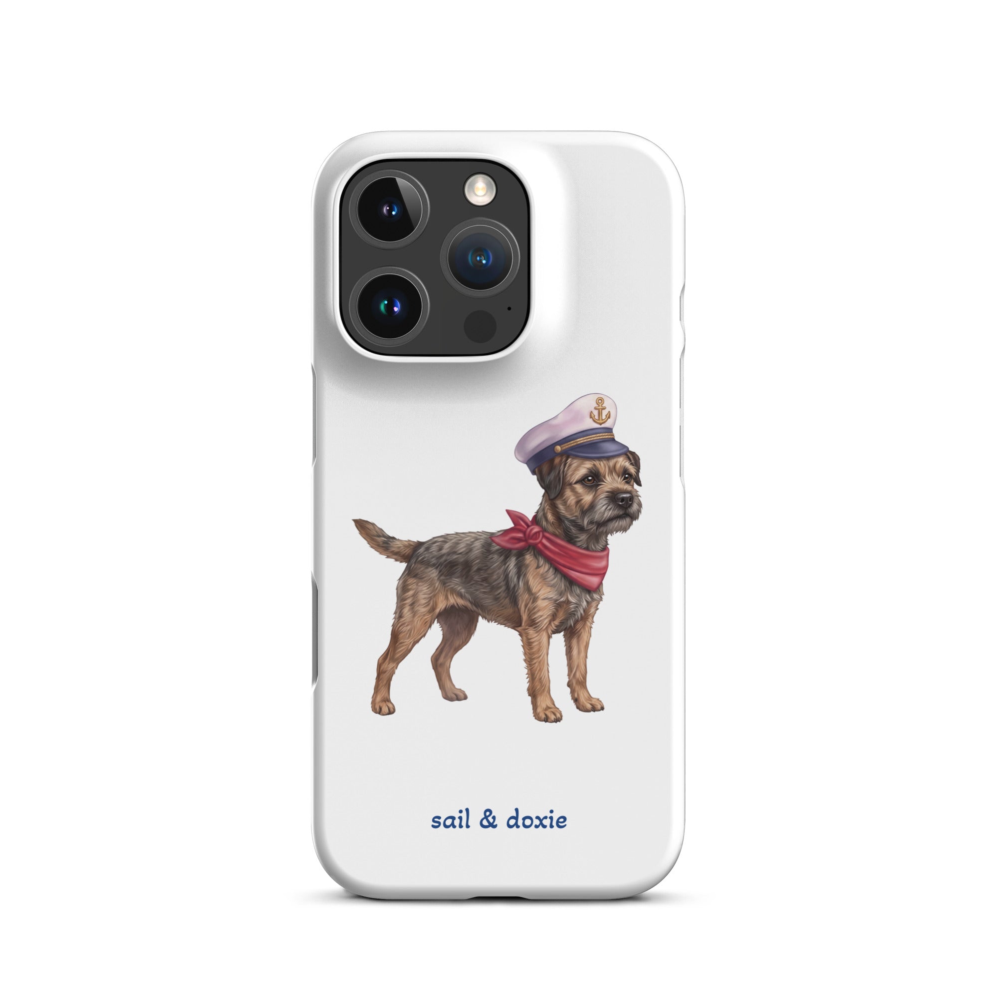 Sail & Doxie iPhone Case – Captain Border Terrier
