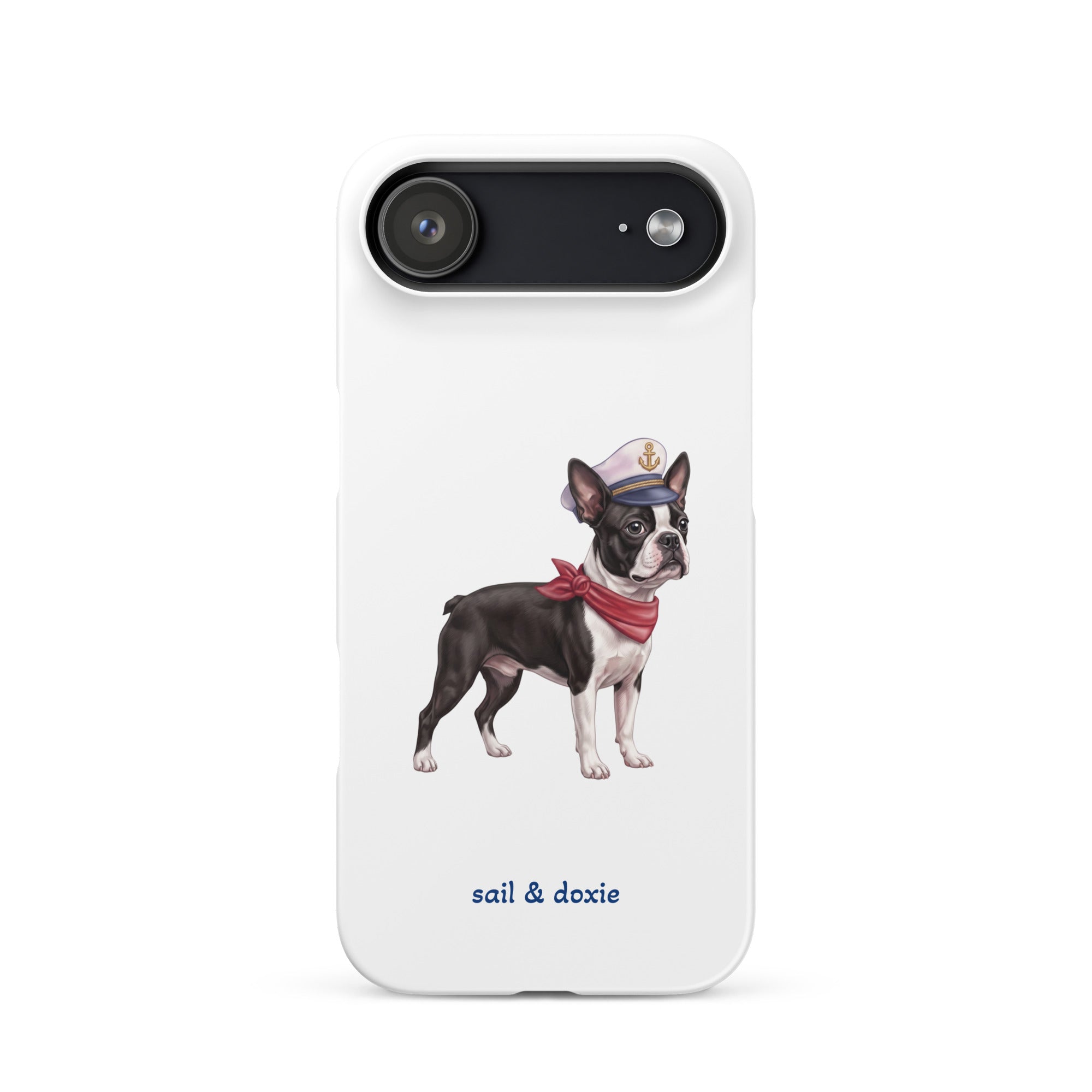 Sail & Doxie iPhone Case – Captain Boston Terrier