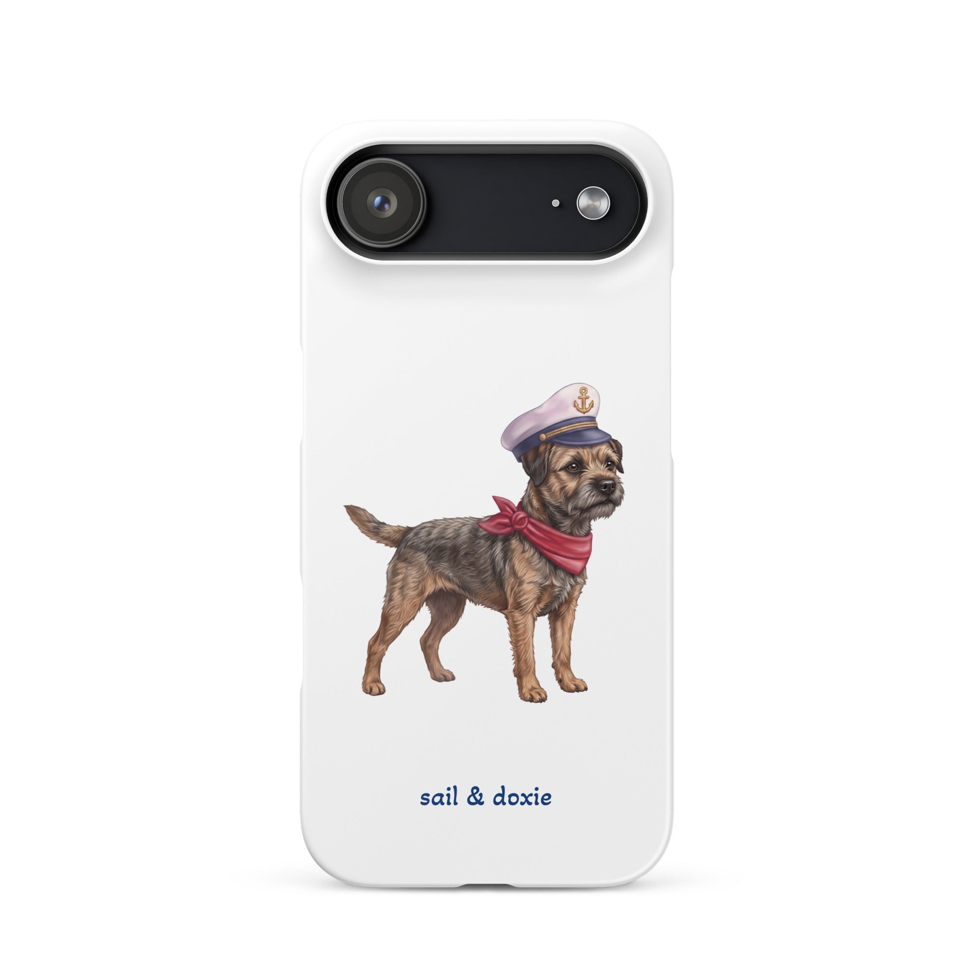 Sail & Doxie iPhone Case – Captain Border Terrier
