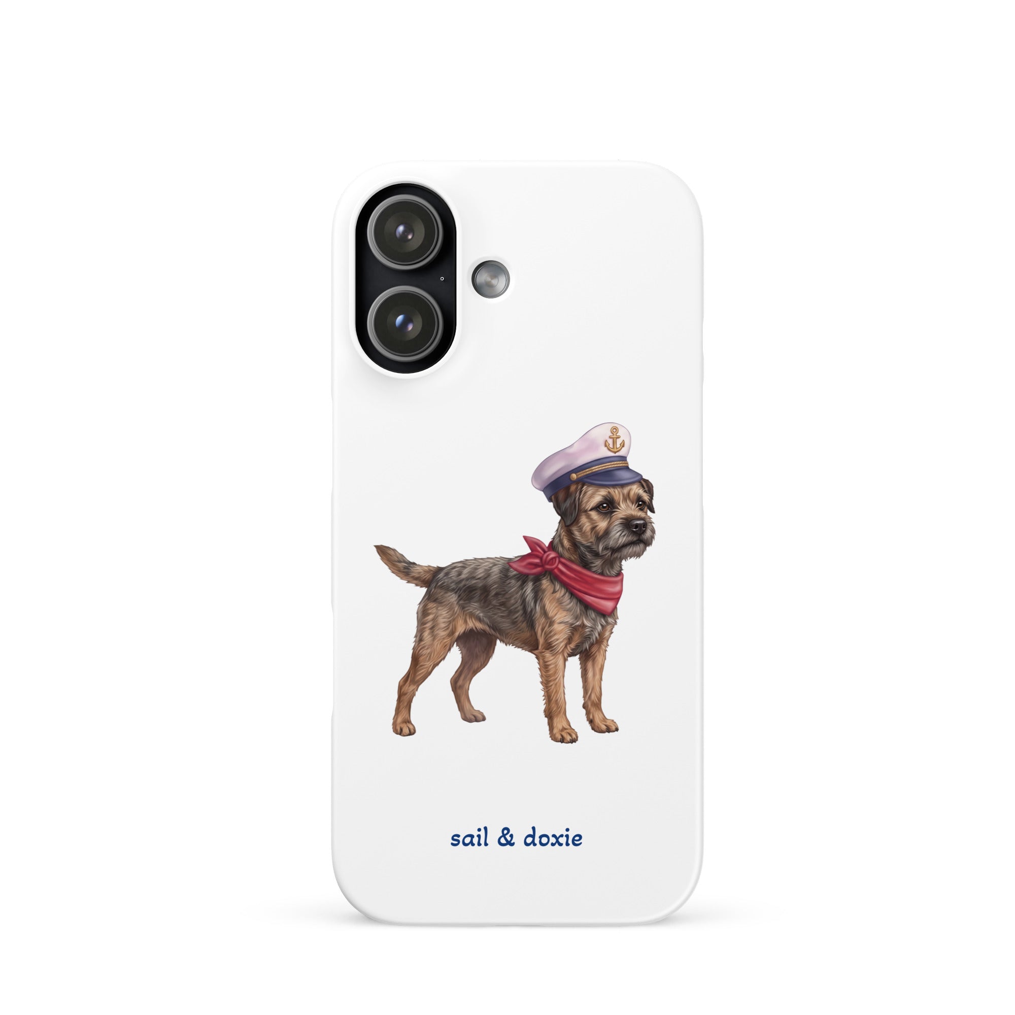 Sail & Doxie iPhone Case – Captain Border Terrier