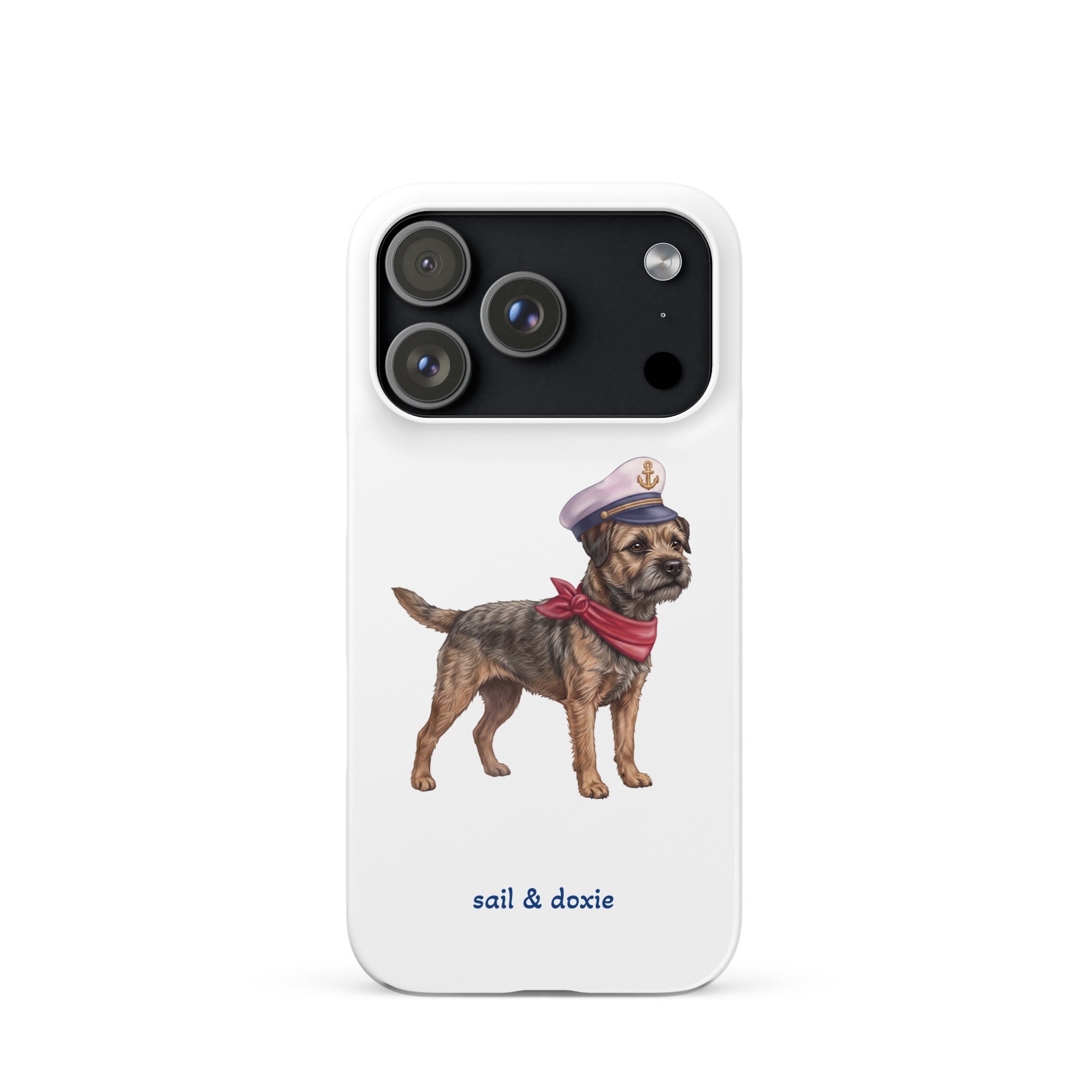 Sail & Doxie iPhone Case – Captain Border Terrier