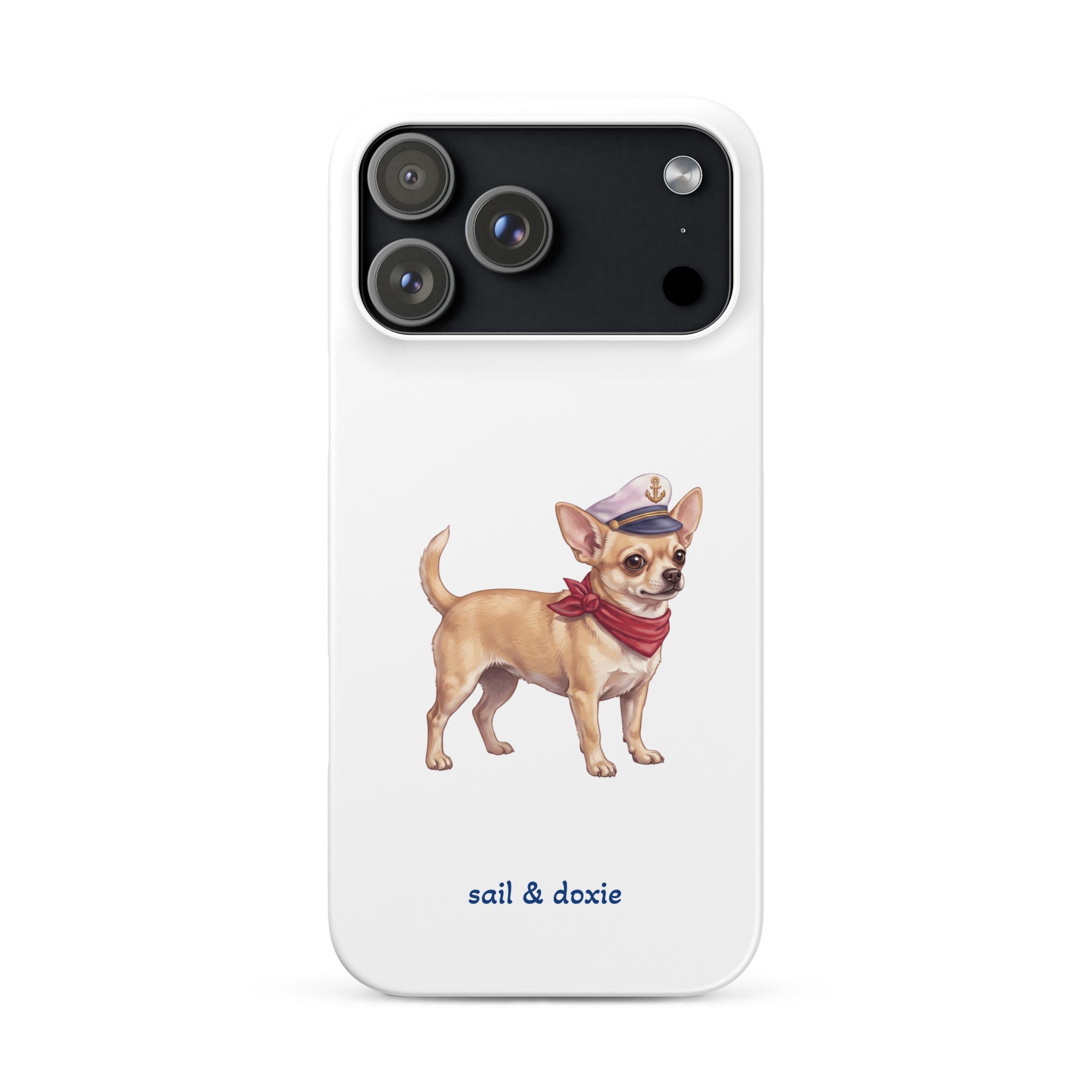 Sail & Doxie iPhone Case – Captain Chihuahua
